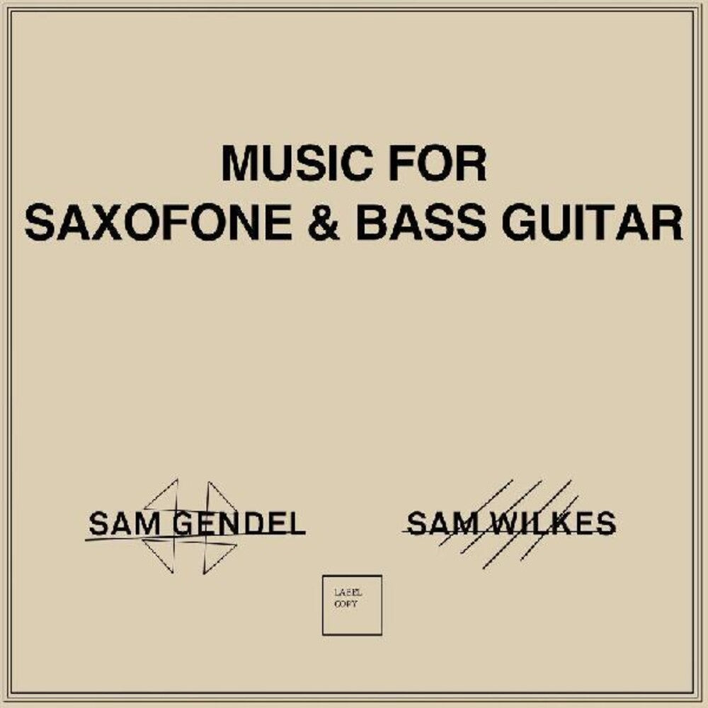 the album cover for Sam Gendel / Sam Wilkes - Music For Saxofone & Bass Guitar