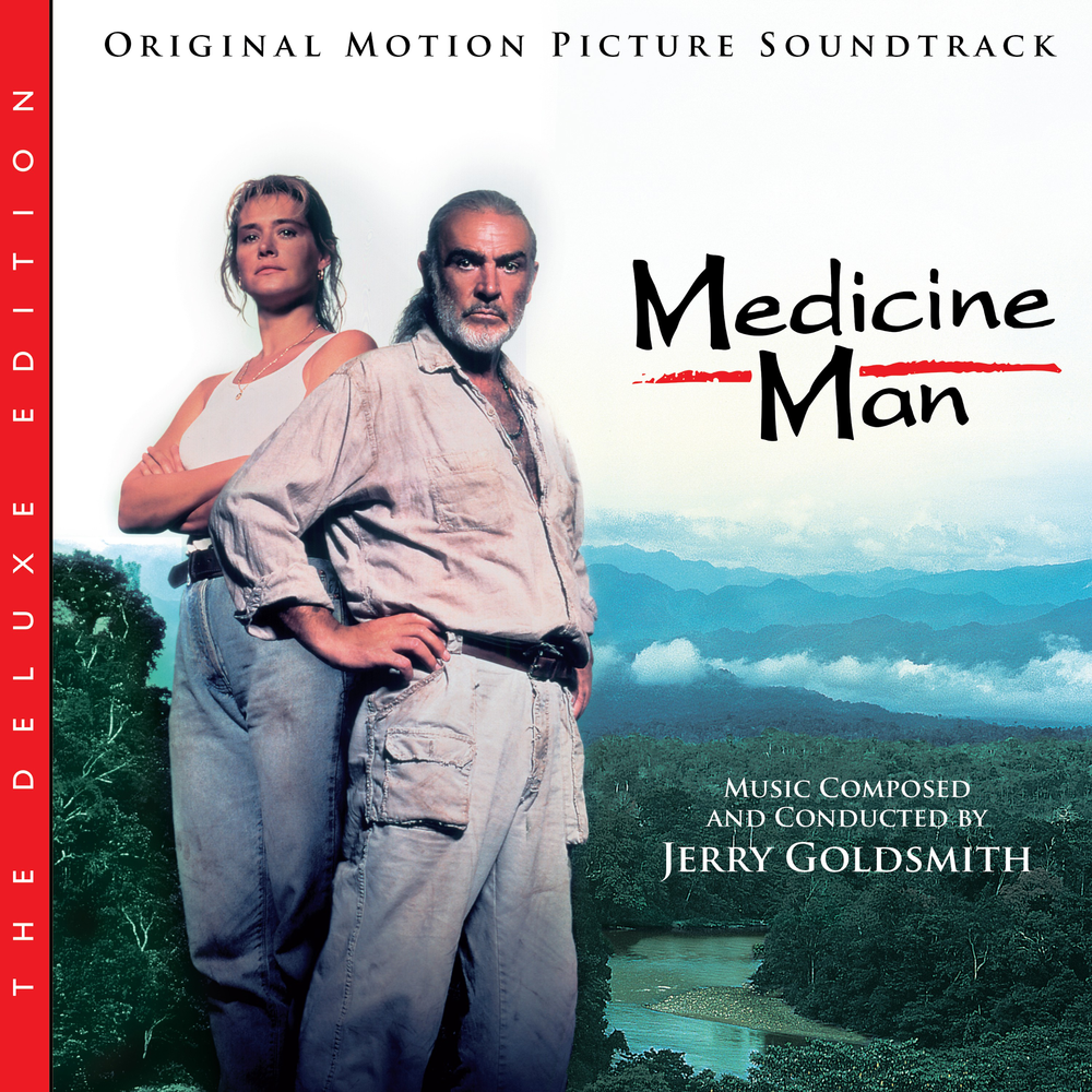 the album cover for Jerry Goldsmith - Medicine Man - Deluxe Edition (Original Motion Picture Soundtrack)