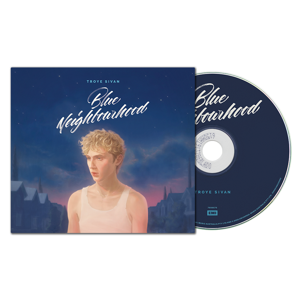 the album cover for Troye Sivan - Blue Neighbourhood 'Ten Years On' - 10th Anniversary