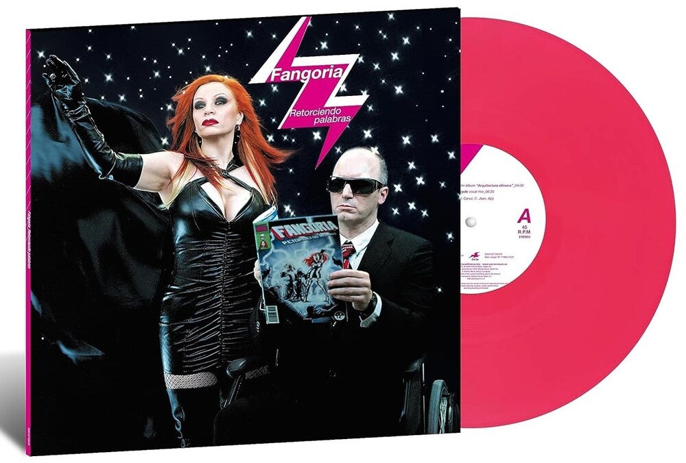 the album cover for Fangoria - Retrocediendo Palabras Maxivin (Spa)