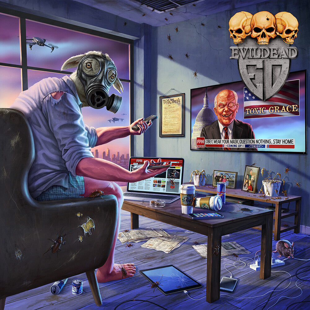 the album cover for Evildead - Toxic Grace