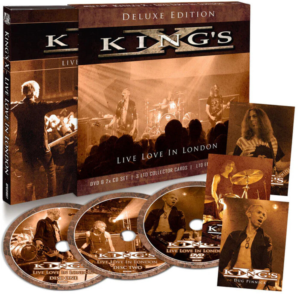 the album cover for King's X - Live Love In London: Deluxe Edition (Bonus Dvd)