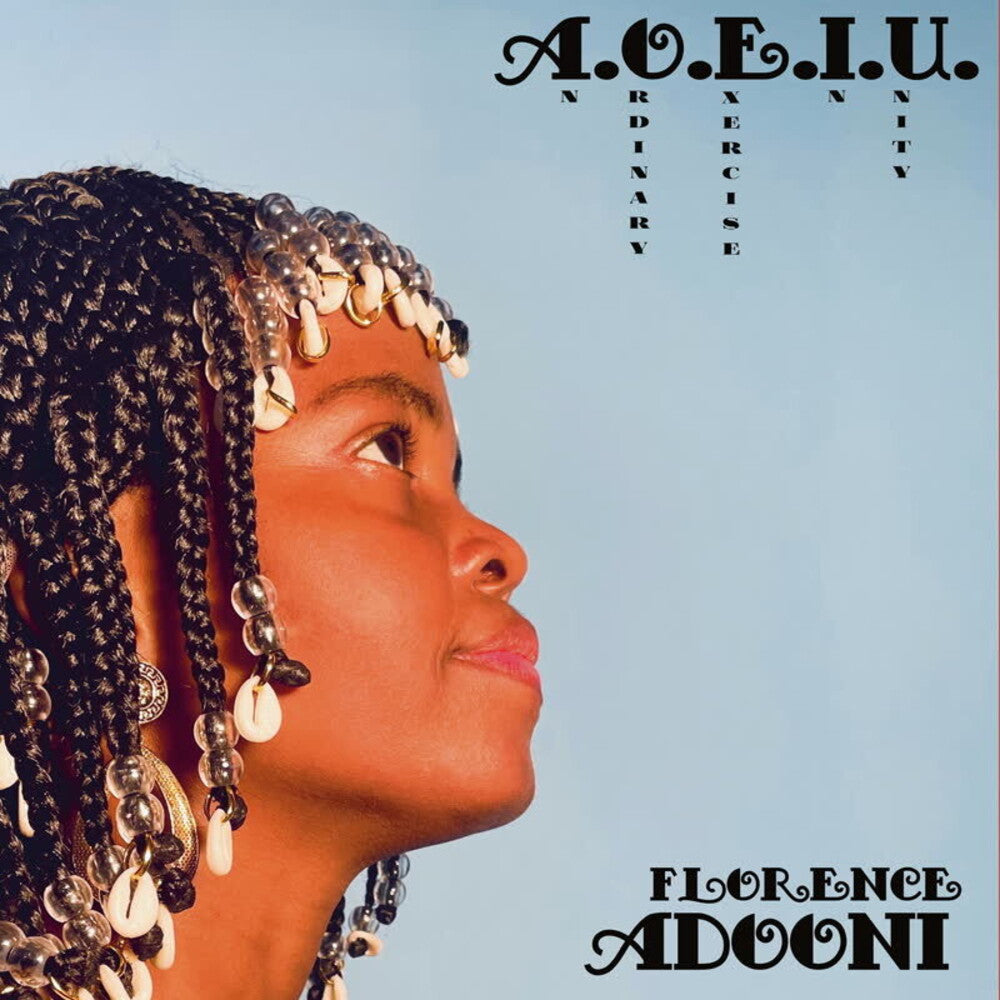 the album cover for Florence Adooni - A.O.E.I.U. (An Ordinary Exercise In Unity)