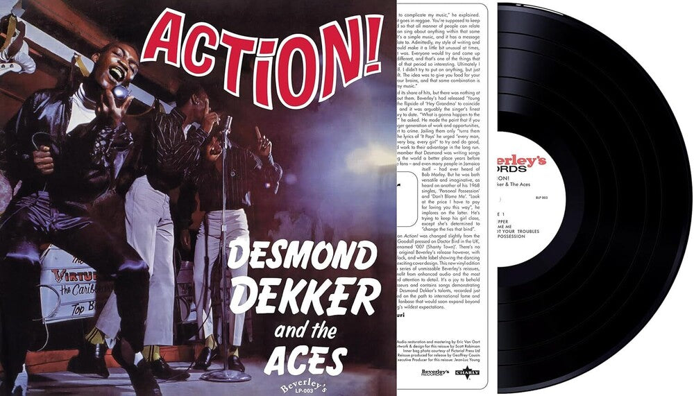 the album cover for Desmond Dekker & The Aces - Action (Uk)