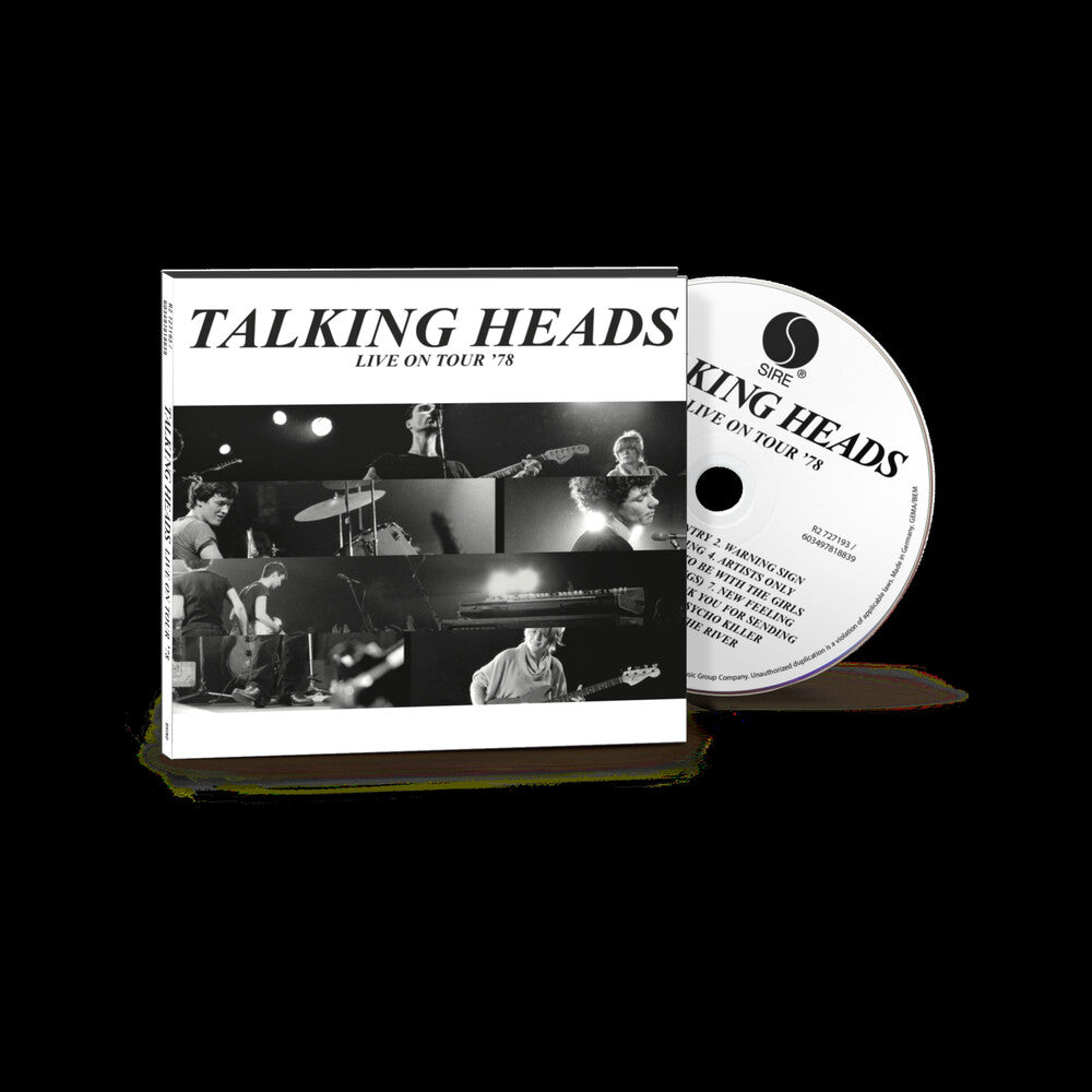 the album cover for Talking Heads - Live On Tour '78