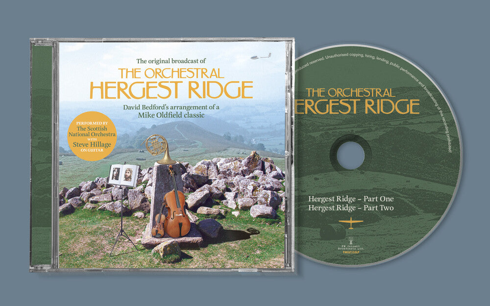 the album cover for Mike Oldfield / Bedford,David / Hillage,Steve - Original 1976 Broadcast Of The Orchestral Hergest