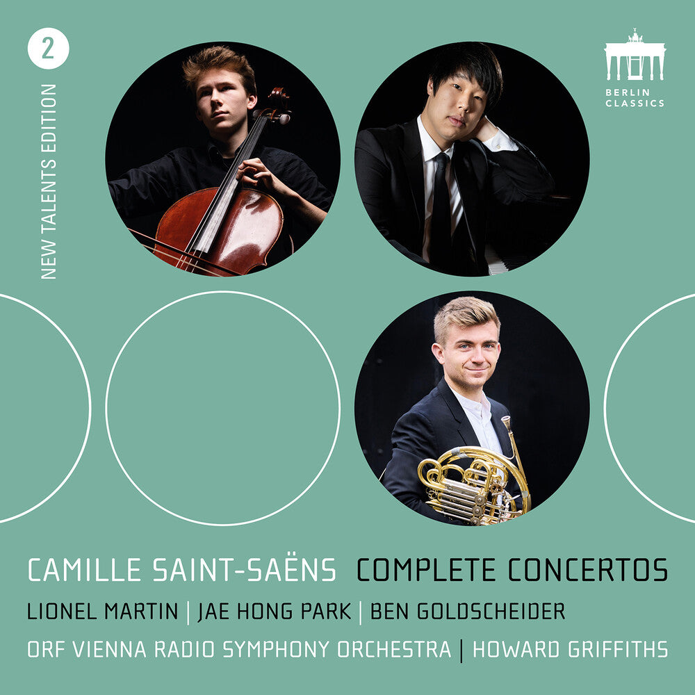 the album cover for Jae Park Hong - Camille Saint-Saens: Complete Cons (New Talents