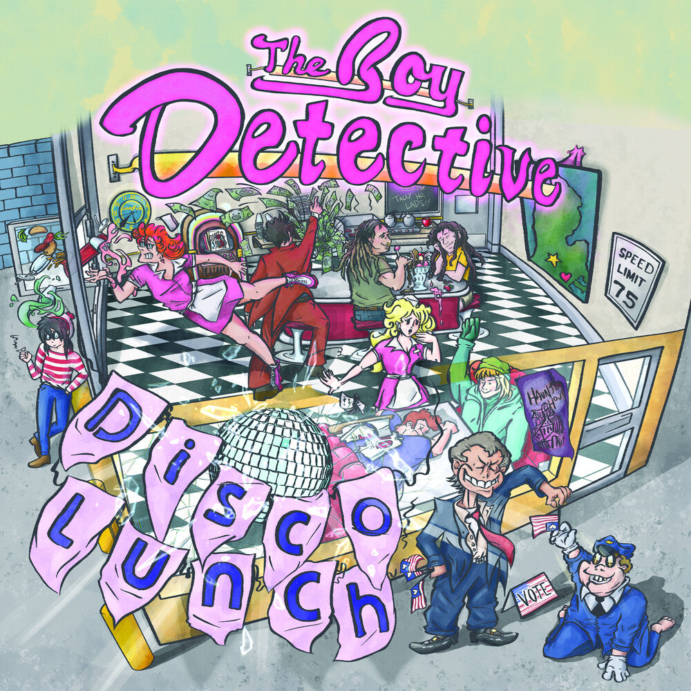 the album cover for Boy Detective - Disco Lunch