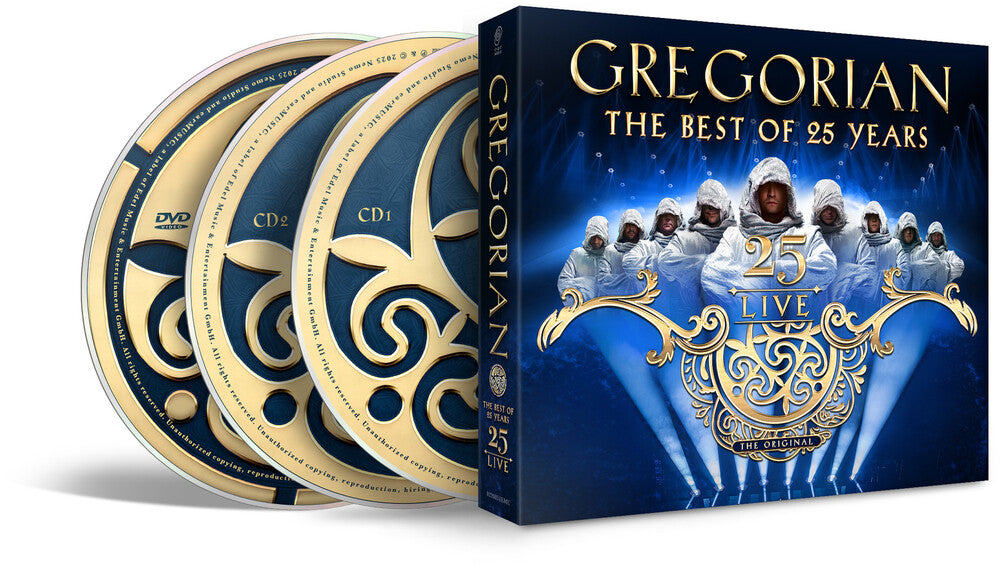 the album cover for Gregorian - 25 Live: The Best Of 25 Years (2CD+DVD)