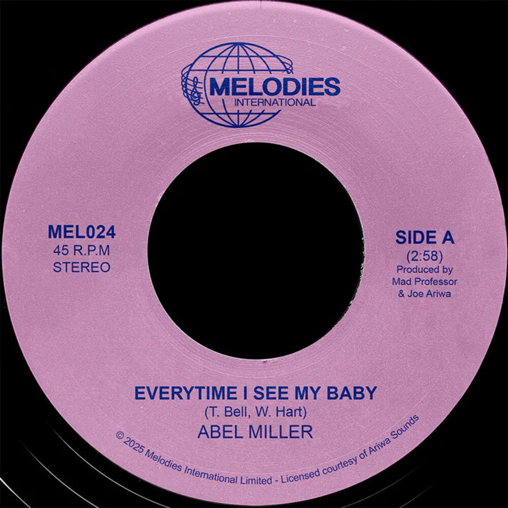 the album cover for Abel Miller / Mad Professor - Everytime I See My Baby (Uk)