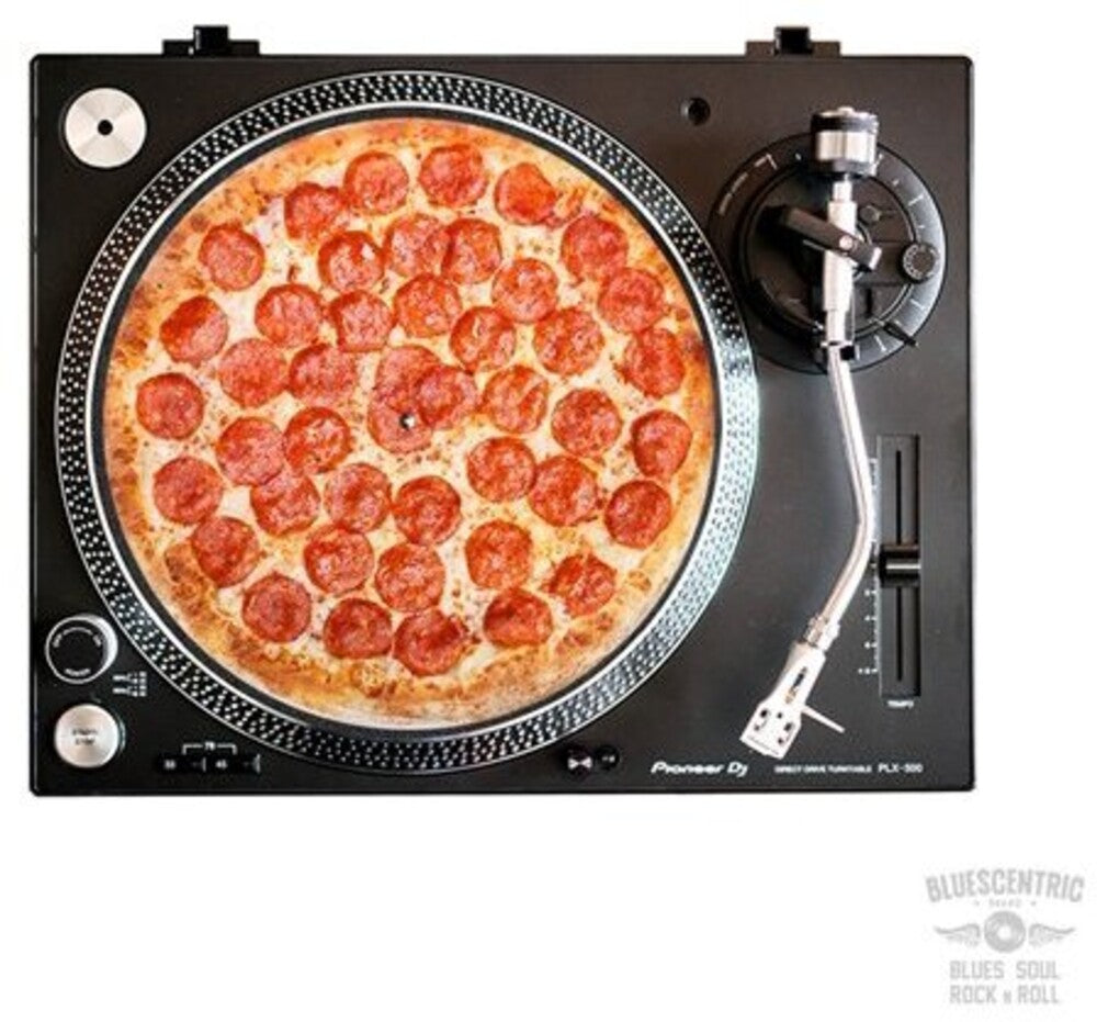 the album cover for Pepperoni Pizza Graphic Turntable Slip Mat - Pepperoni Pizza Graphic Turntable Slip Mat