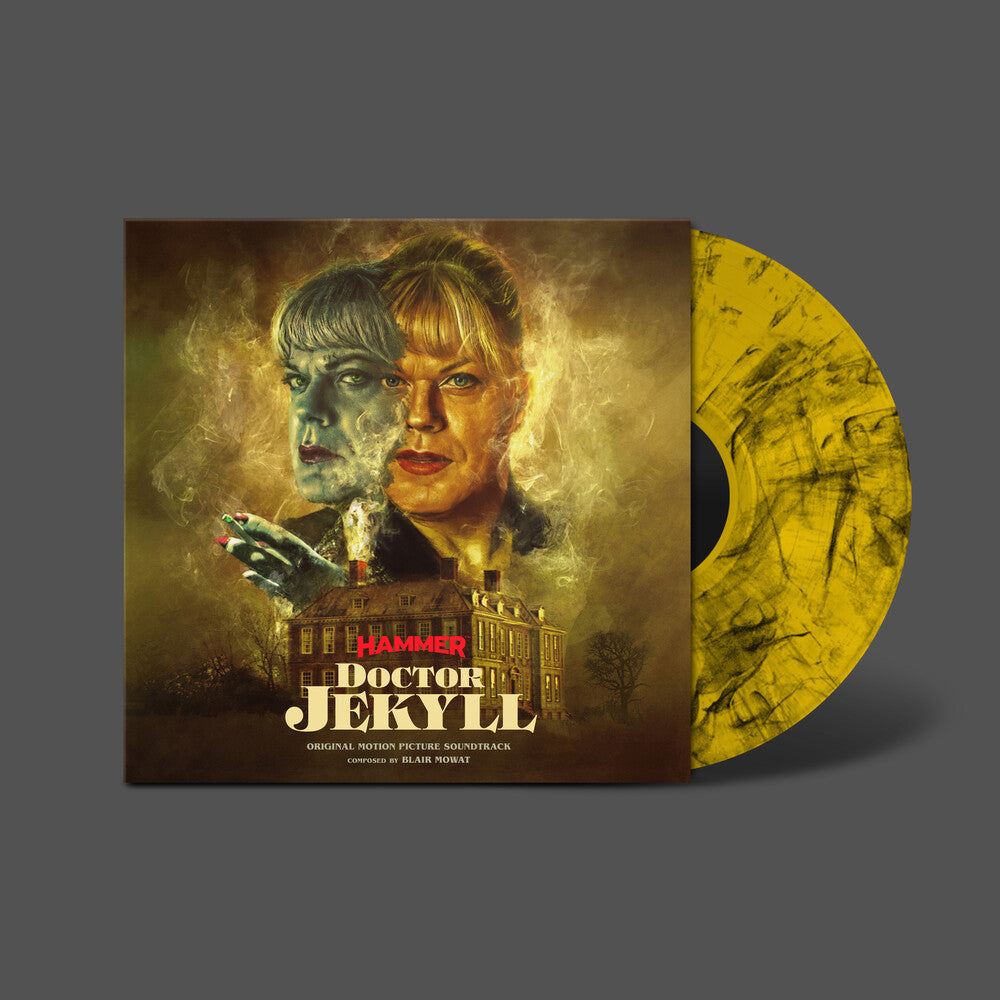 the album cover for Blair Mowat (Blk) (Colv) (Gol) (Mrb) (Uk) - Doctor Jekyll - O.S.T. - Gold & Black Marble Vinyl