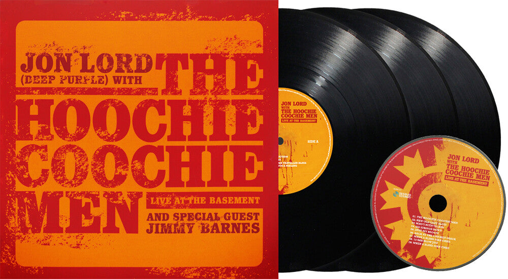 the album cover for Jon Lord / Hoochie Coochie Men / Barnes,Jimmy - Live At The Basement (W/Cd) (Fra)