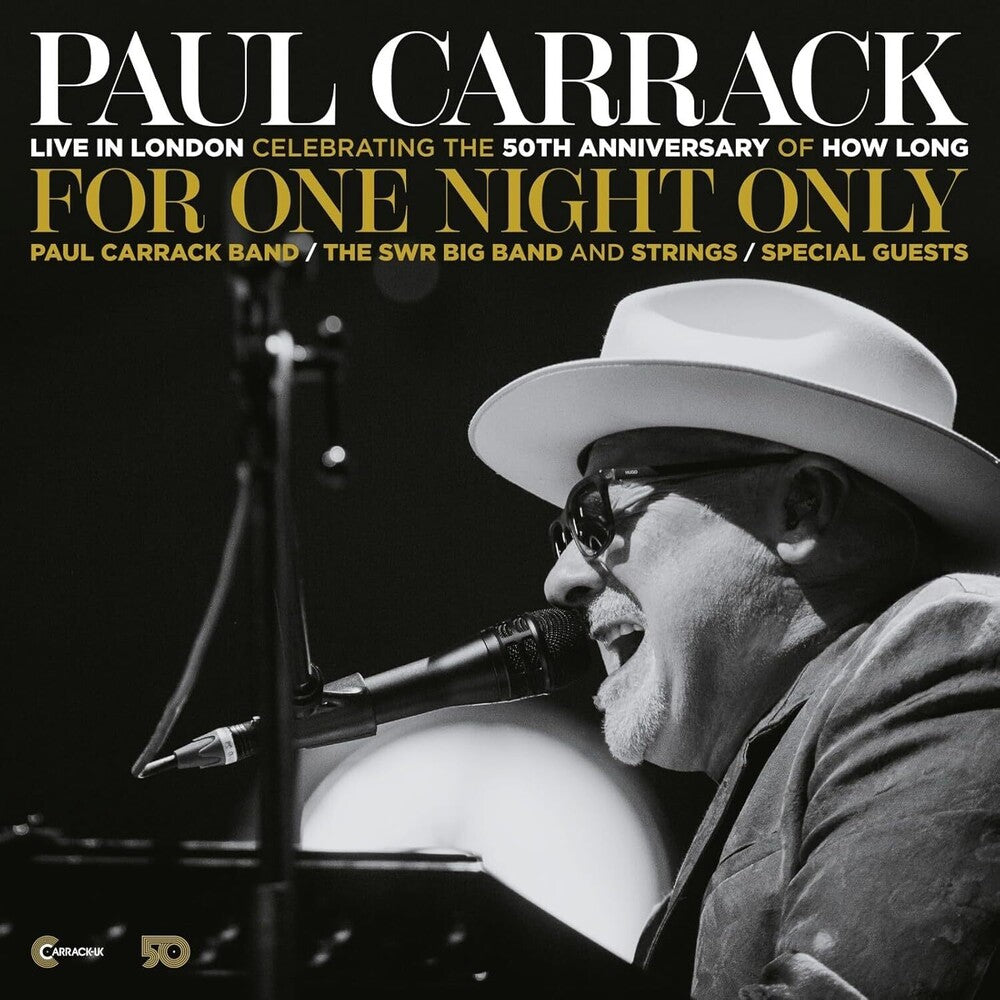 the album cover for Paul Carrack - For One Night Only - Live In London (Uk)