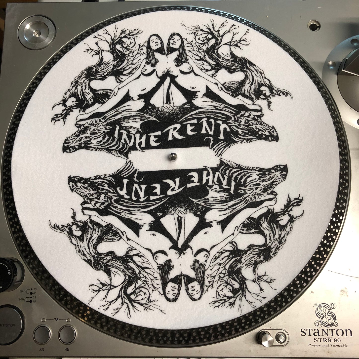 Inherent Records - Twins Slipmat (mirror image)