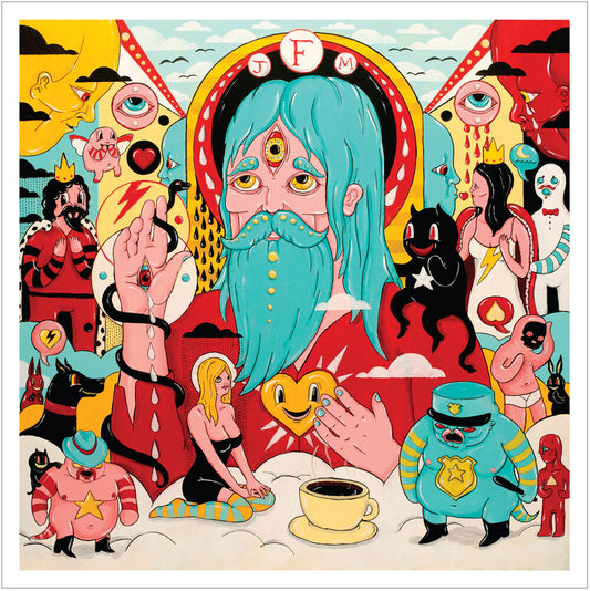the album cover for Father John Misty - Fear Fun