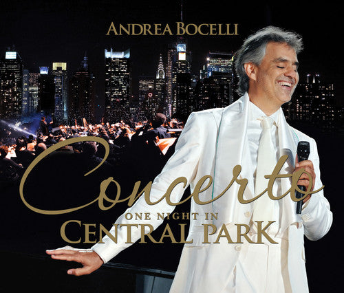 the album cover for Andrea Bocelli - Concerto One Night in Central Park