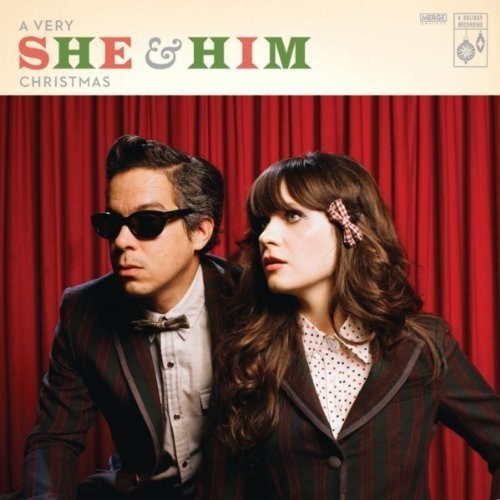 the album cover for She & Him - A Very She & Him Christmas [Vinyl]