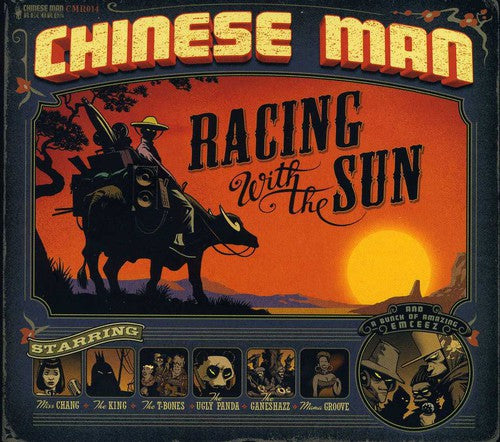 the album cover for Chinese Man - Racing with the Sun