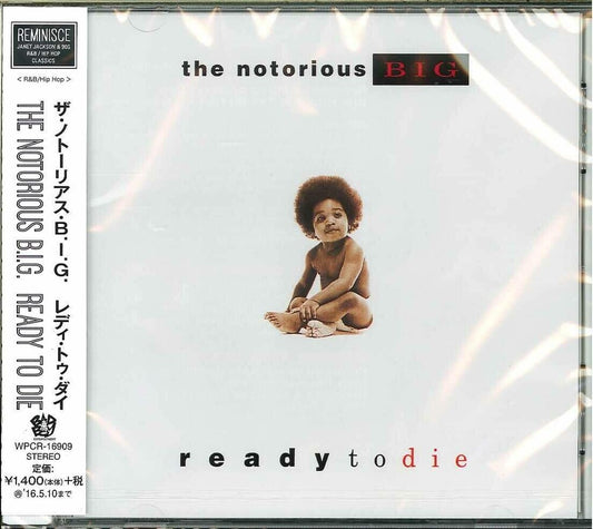 the album cover for The Notorious B.I.G. - Ready to Die (Japanese Pressing)
