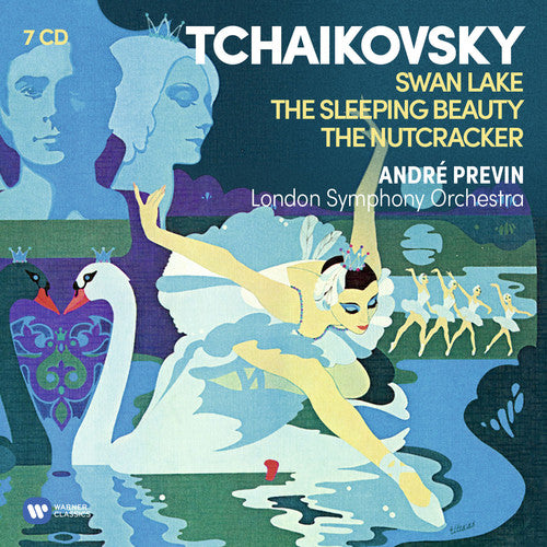 the album cover for Andre Previn - Tchaikovsky: The Ballets (Swan Lake, Nutcracker, Sleeping Beauty) [6CD]
