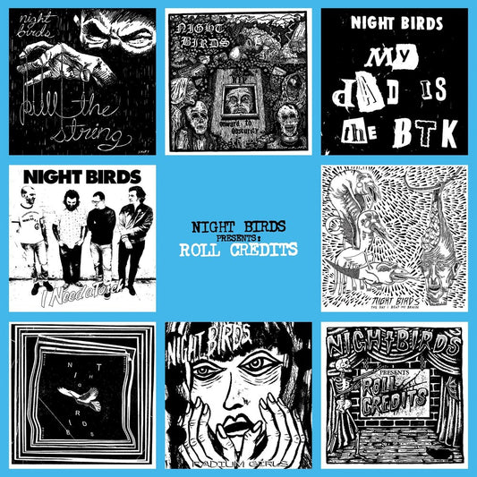 the album cover for Night Birds - Roll Credit