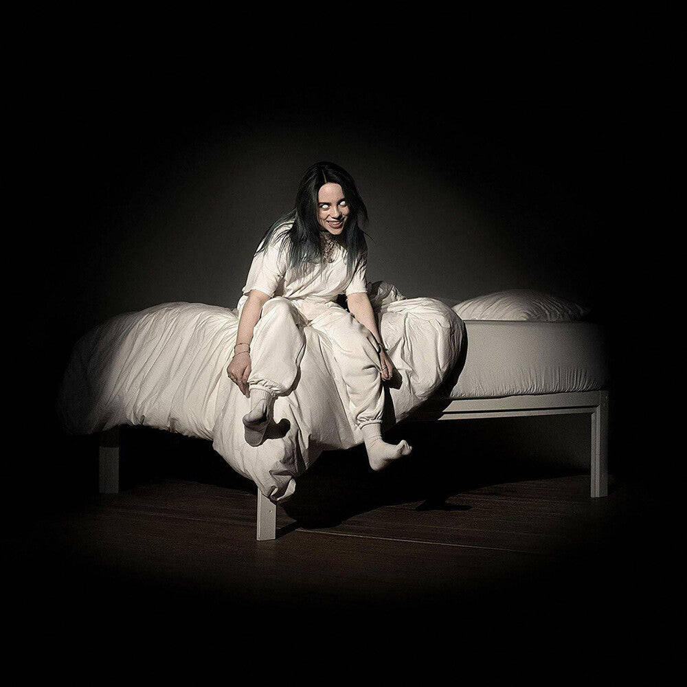the album cover for Billie Eilish - When We All Fall Asleep, Where Do We Go? [Pale Yellow LP]
