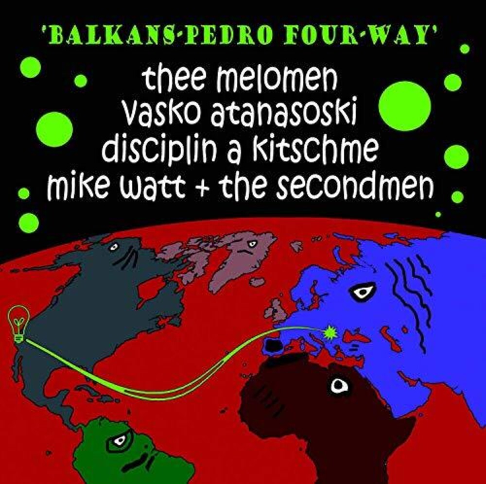 the album cover for Balkans-Pedro Four-Way - Balkans-Pedro Four-Way [RSD 2017]