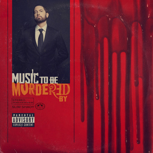 the album cover for Eminem - Music To Be Murdered By