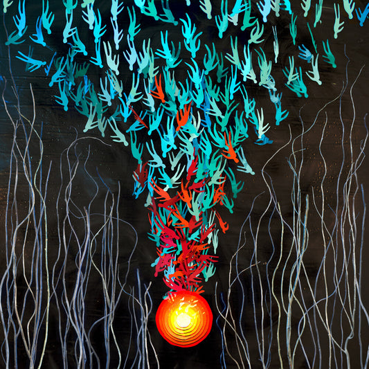 the album cover for Bright Eyes - Down in the Weeds, Where the World Once Was [2LP]