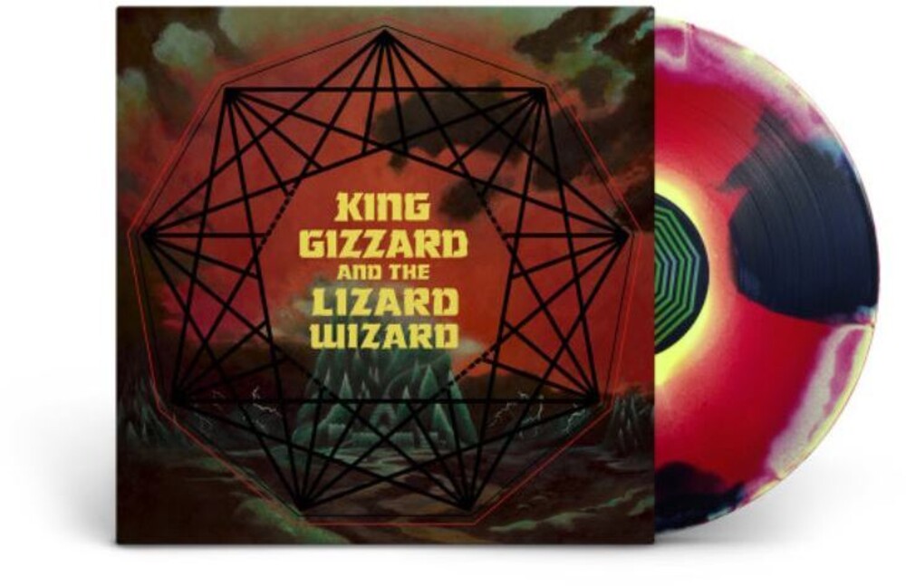 the album cover for King Gizzard & The Lizard Wizard - Nonagon Infinity [Yellow/Red/Black LP]