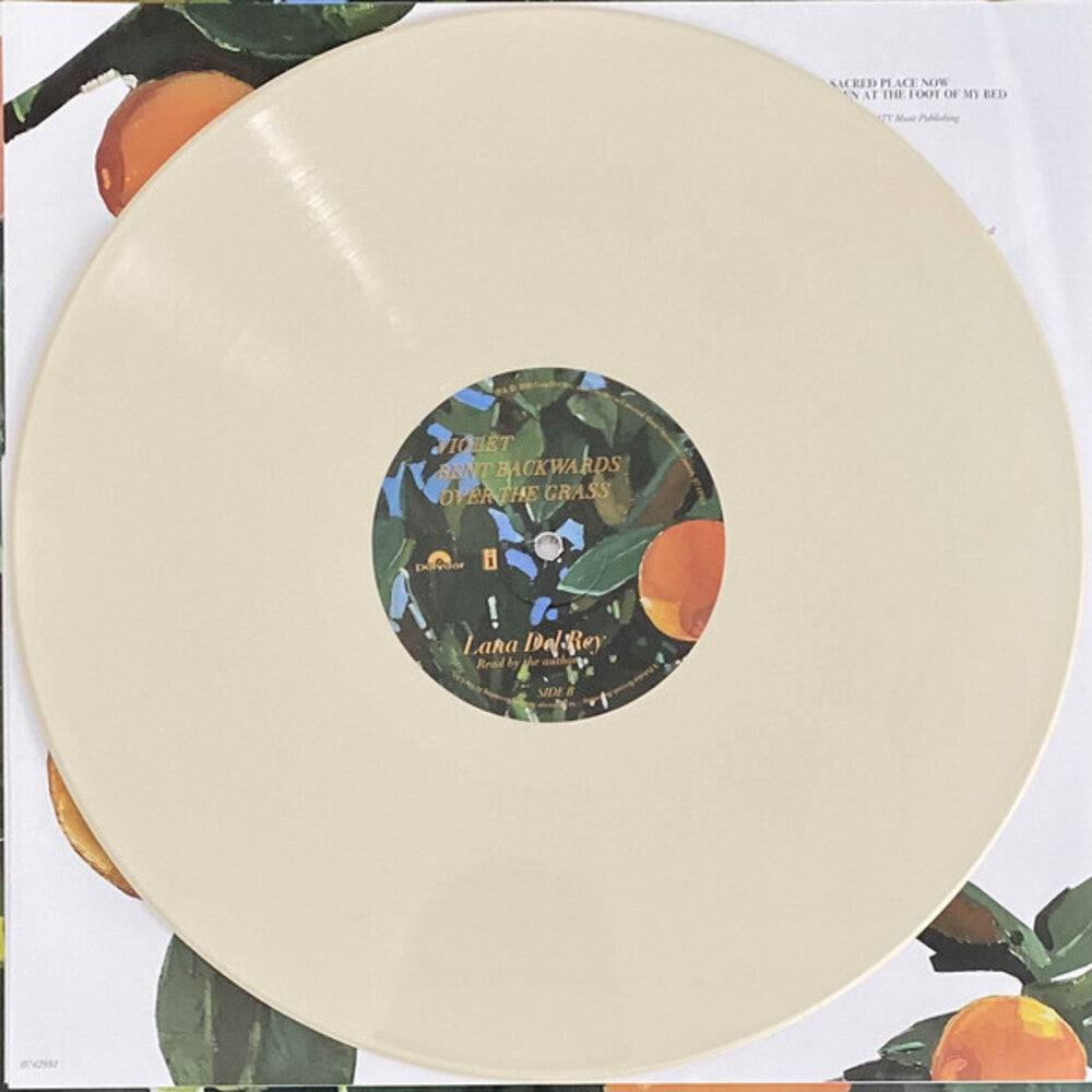 the album cover for Lana Del Rey - Violet Bent Backwards Over the Grass (Cream Vinyl)