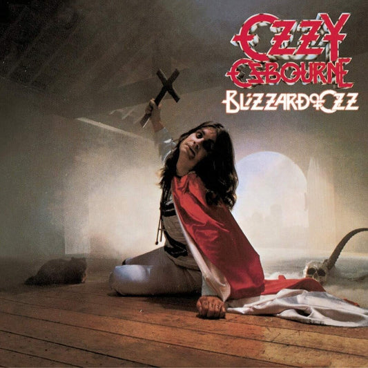 the album cover for Ozzy Osbourne - Blizzard Of Oz [Colored Vinyl] [Limited Edition] (Red) (Slv) (Uk)