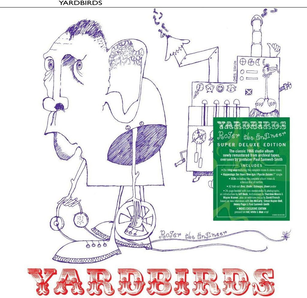 the album cover for The Yardbirds - Roger The Engineer: Super Deluxe [Indie Exclusive Limited Edition Boxset]