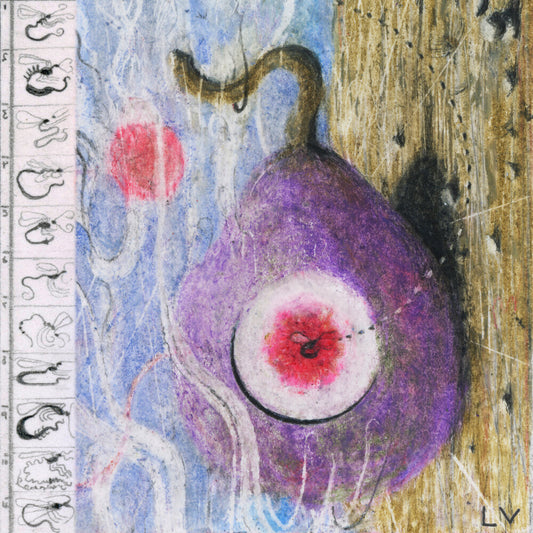 the album cover for Lunar Vacation - Inside Every Fig is a Dead Wasp [Indie Exclusive Limited Edition Orange Cream LP]