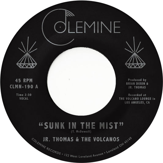the album cover for Jr. Thomas & The Volcanos - Sunk In The Mist