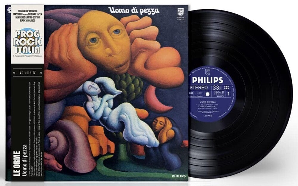 the album cover for Le Orme - Uomo Di Pezza