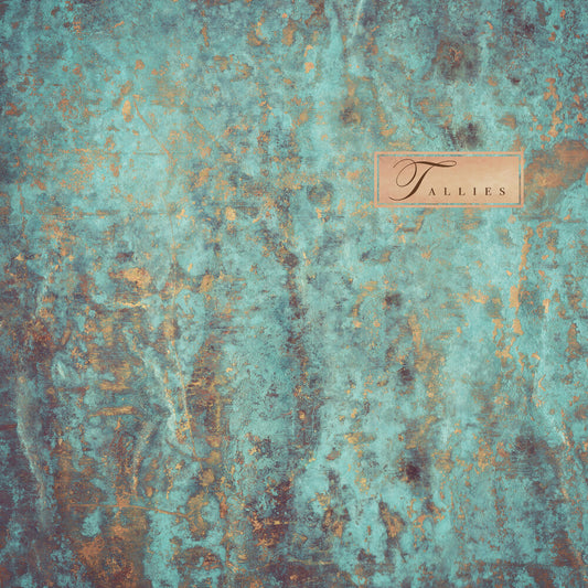 the album cover for Tallies - Patina [Green & Orange LP]