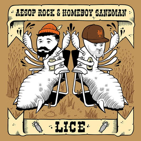 the album cover for Lice (Aesop Rock & Homeboy Sandman) - Lice EP [Vinyl]
