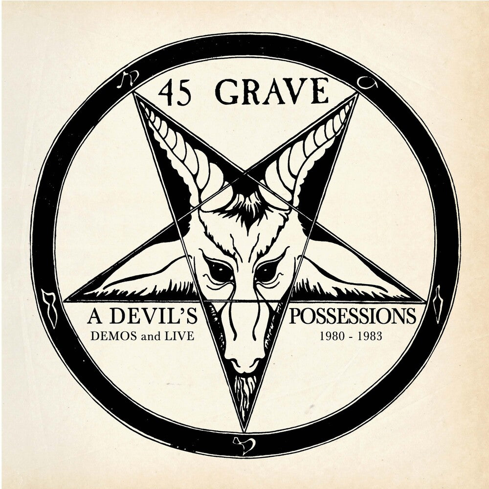 the album cover for 45 Grave - Devil's Possessions - Demos & Live 1980-1983 (Gol)