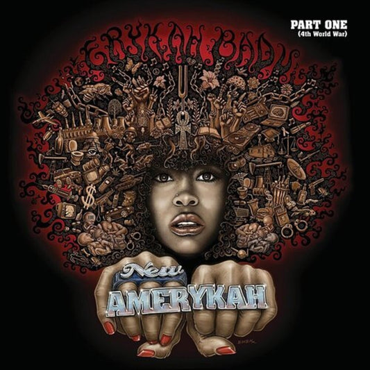 the album cover for Erykah Badu - New Amerykah Part One (4th World War) [Colored Vinyl]