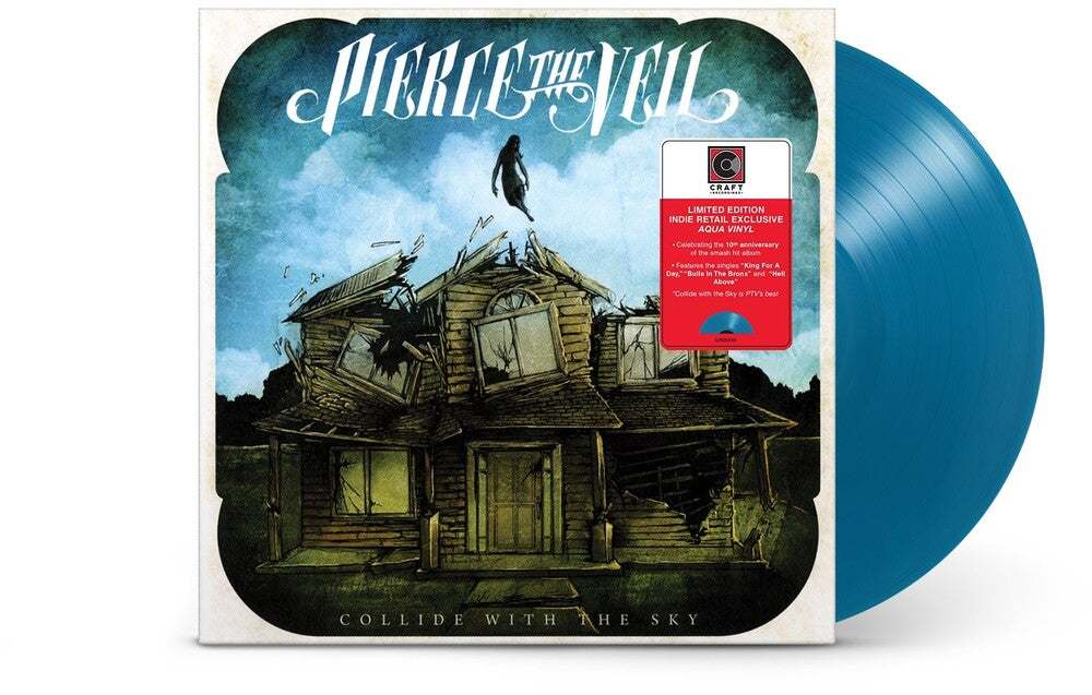 the album cover for Pierce The Veil - Collide With The Sky [Indie Exclusive Limited Edition Aqua LP]