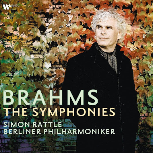 the album cover for Brahms / Simon Rattle  / Berliner Philharmonic - Brahms: The Symphonies (Port)