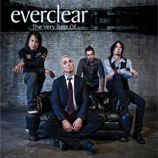 the album cover for Everclear - The Very Best Of [Limited Edition Yellow/Black Splatter LP]