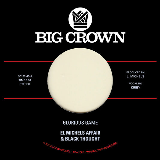 the album cover for El Michels Affair & Black Thought - Glorious Game B/W Grateful