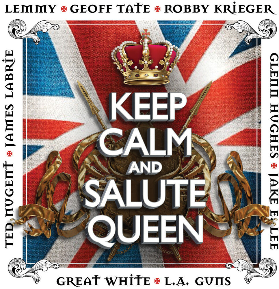 the album cover for Keep Calm & Salute Queen / Various (Colv) (Red) - Keep Calm & Salute Queen / Various [Colored Vinyl] (Red)