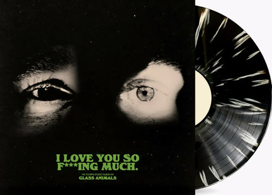 the album cover for Glass Animals - I Love You So F***ing Much [Limited Edition Black/White Splatter LP]