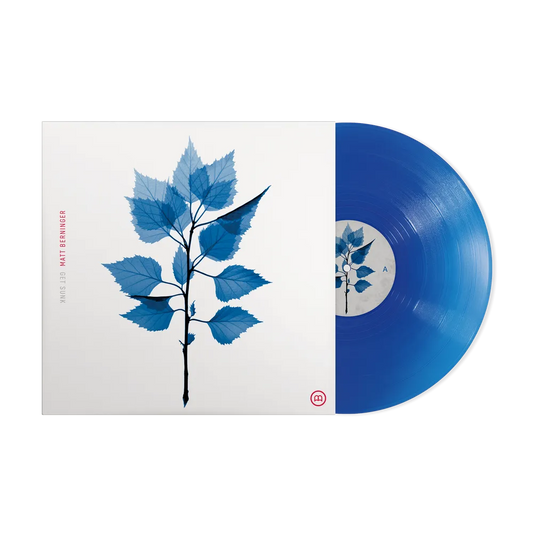 the album cover for Matt Berninger - Get Sunk [Indie Exclusive Translucent Blue vinyl ]