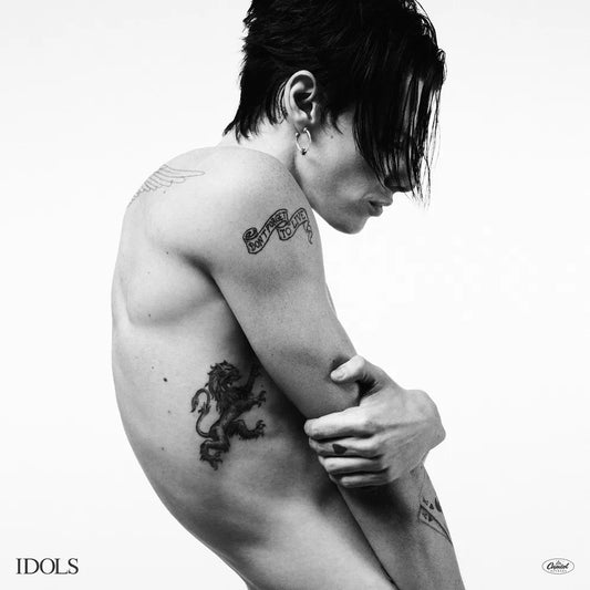the album cover for YUNGBLUD - Idols [Indie Exclusive Supermoon Silver LP and Signed Insert]