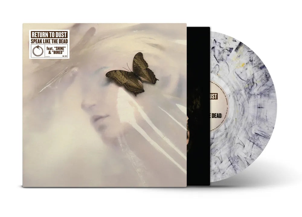 the album cover for Return to Dust - Speak Like The Dead  [Transparent Black/Gold Swirl 12inch EP]